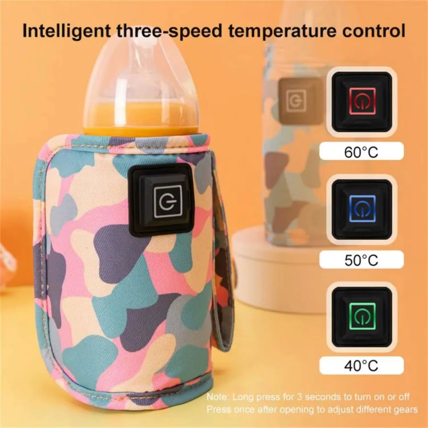 The "Heat & Go" | Tactical Digital USB Bottle Warmer