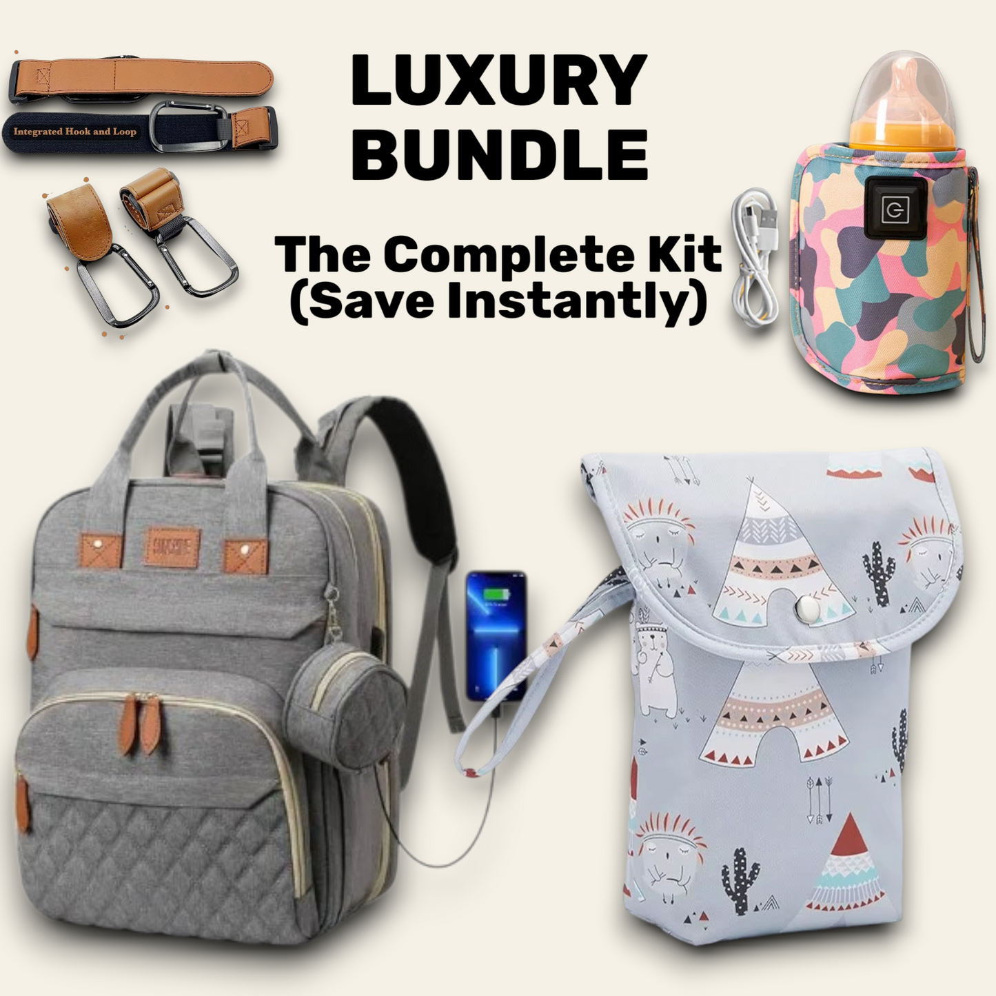 PapaPack™ 3-in-1 Adventure Diaper Bag
