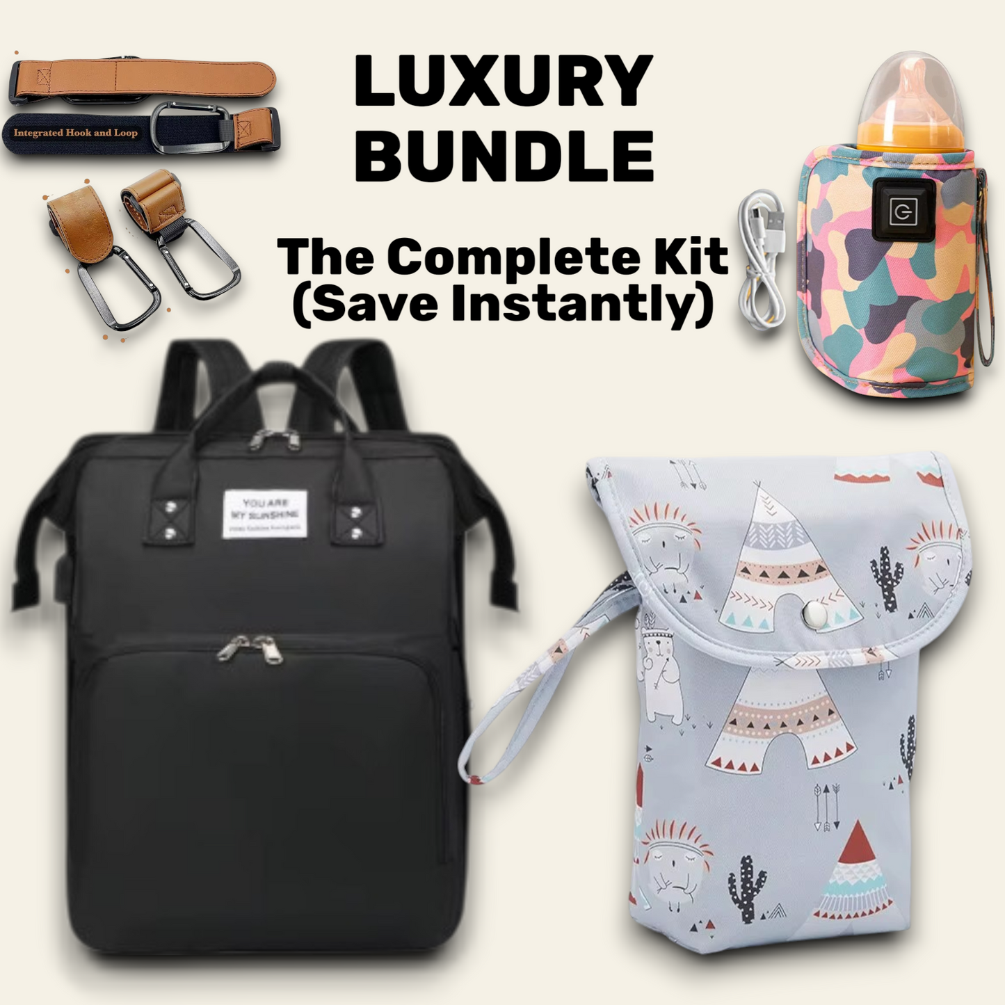 PapaPack™ 3-in-1 Adventure Diaper Bag