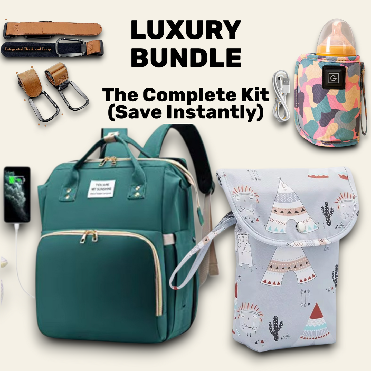 PapaPack™ 3-in-1 Adventure Diaper Bag