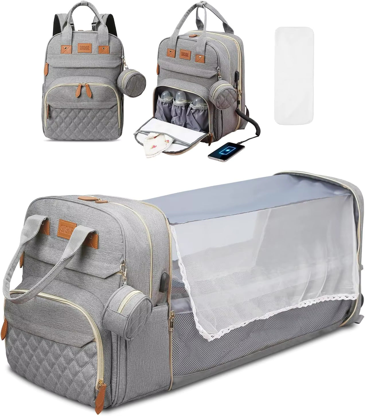 PapaPack™ 3-in-1 Adventure Diaper Bag