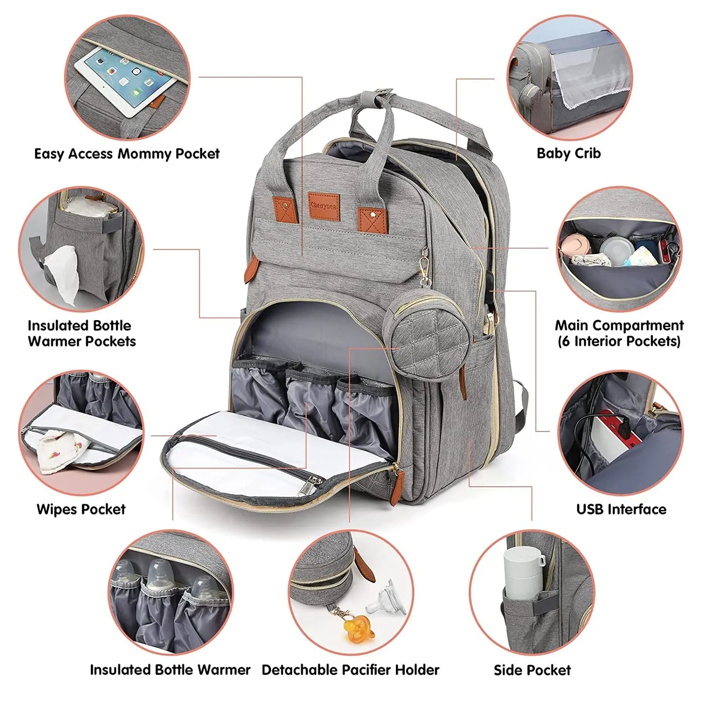 PapaPack™ 3-in-1 Adventure Diaper Bag