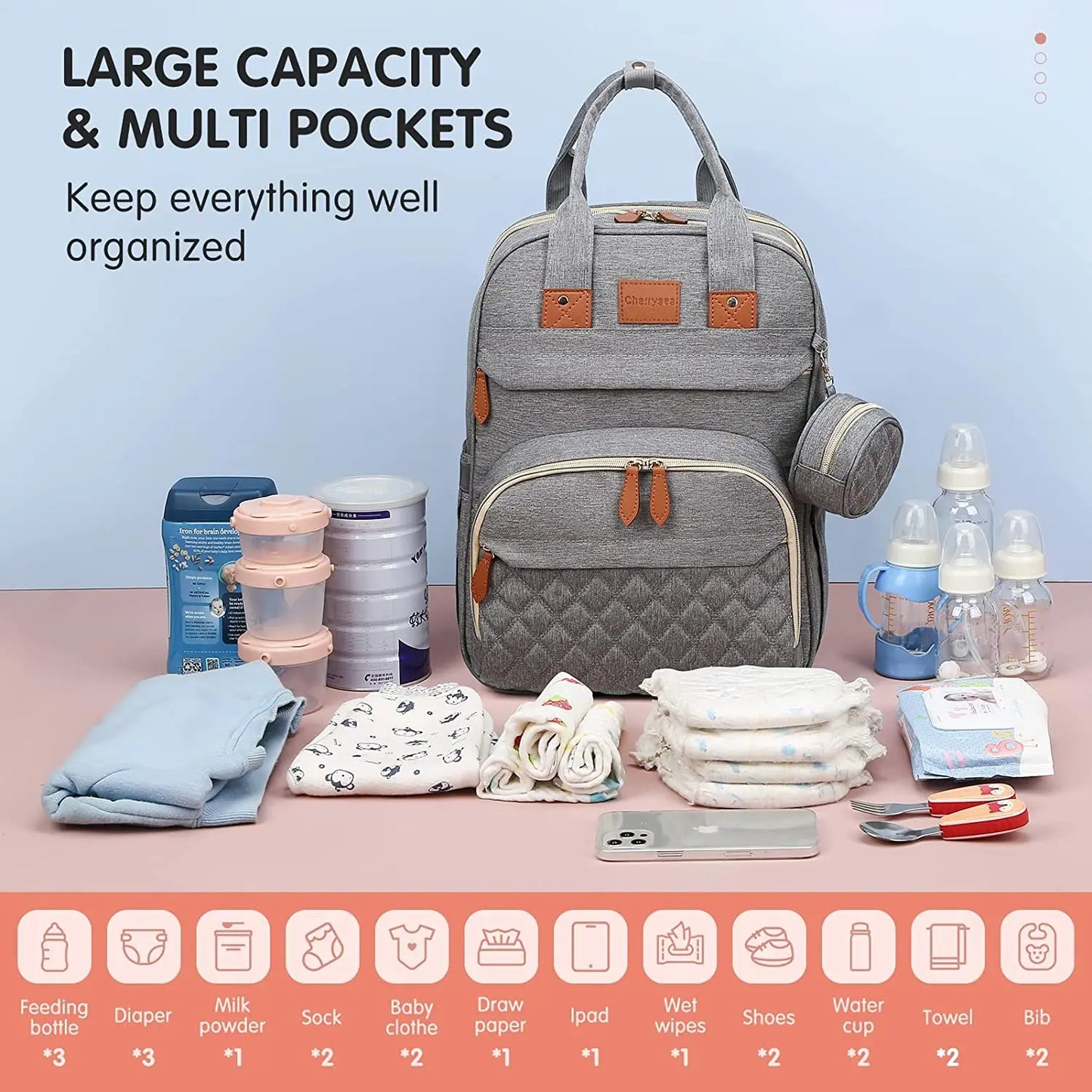 PapaPack™ 3-in-1 Adventure Diaper Bag